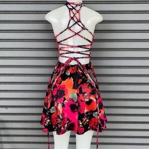 Revamped Multicolor Strappy Floral Dress Size S